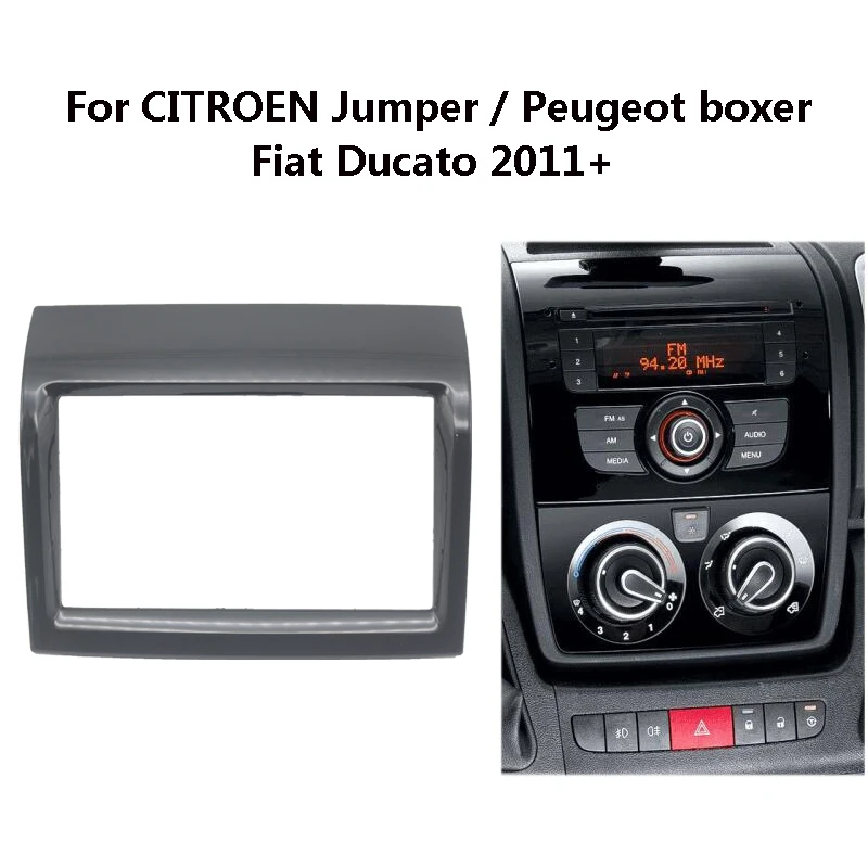 2 Din Car Radio Fascia for CITROEN Jumper/PEUGEOT Boxer/FIAT Ducato Stereo Dash Panel Trim Installation Frame Kit Bezel
2 Din Car Radio Fascia for CITROEN Jumper/PEUGEOT Boxer/FIAT Ducato Stereo Dash Panel Trim Installation Frame Kit Bezel