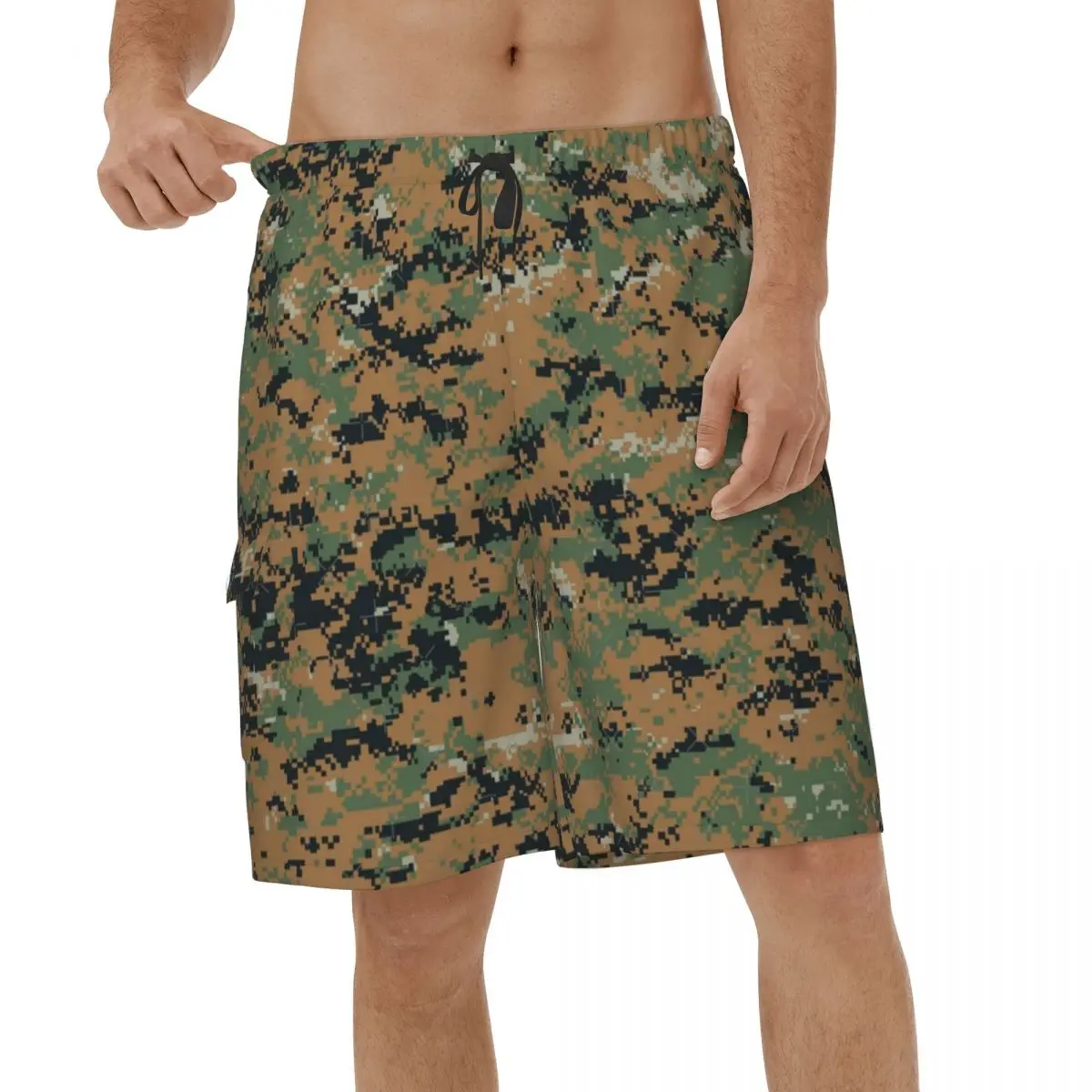 

Camouflage Beach Shorts Men Summer Casual Army Military Camo Swimsuits Board Shorts Breathable Sports Surf Male Board Shorts