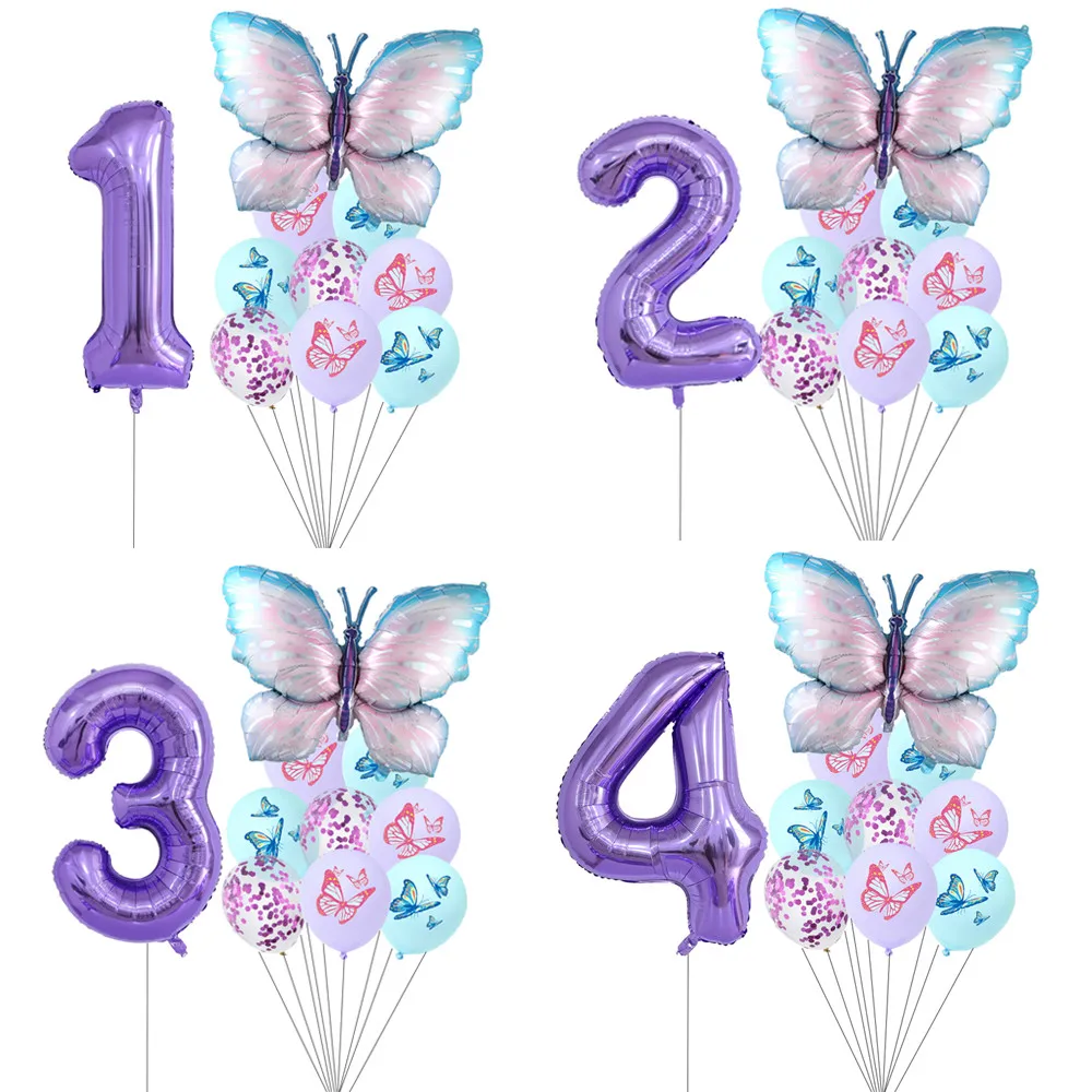 12pcs/Set Giant Butterfly Foil Balloons 40inch 0-9 Digitals Purple Number Ball Birthday Baby Shower Party Decoration Kids Gifts
12pcs/Set Giant Butterfly Foil Balloons 40inch 0-9 Digitals Purple Number Ball Birthday Baby Shower Party Decoration Kids Gifts