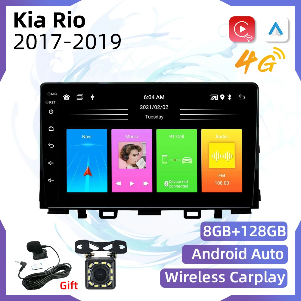 Car Radio for Kia Rio 2017-2019 2 Din Android Car Stereo GPS WIFI BT FM Navigation Multimedia Video Player Autoradio Head Unit
Car Radio for Kia Rio 2017-2019 2 Din Android Car Stereo GPS WIFI BT FM Navigation Multimedia Video Player Autoradio Head Unit
