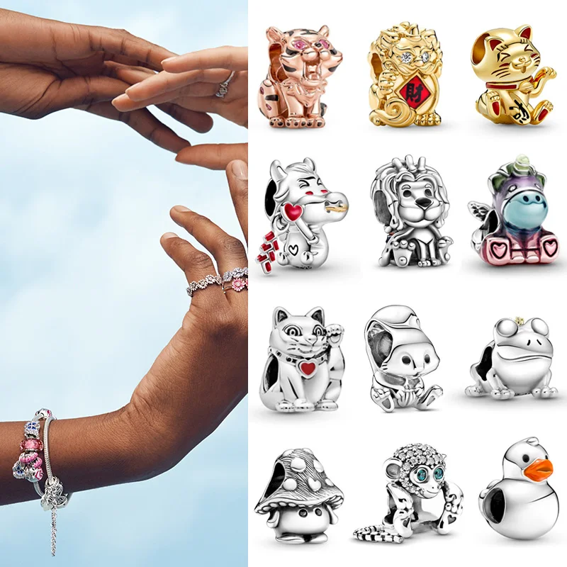 925 Sterling Silver Fortune Cat tiger ox animal world pearl suitable for the original Pandora women's bracelet DIY jewelry
925 Sterling Silver Fortune Cat tiger ox animal world pearl suitable for the original Pandora women's bracelet DIY jewelry
