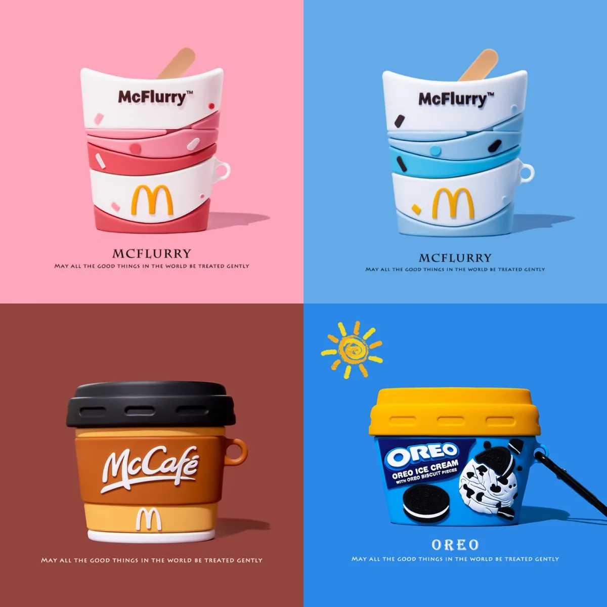For Airpods Case,Creative MCCafe MCFlurry ice Cream Case For Airpods Pro Case,Shockproof Silicone Cover For Airpods 3 Case
For Airpods Case,Creative MCCafe MCFlurry ice Cream Case For Airpods Pro Case,Shockproof Silicone Cover For Airpods 3 Case