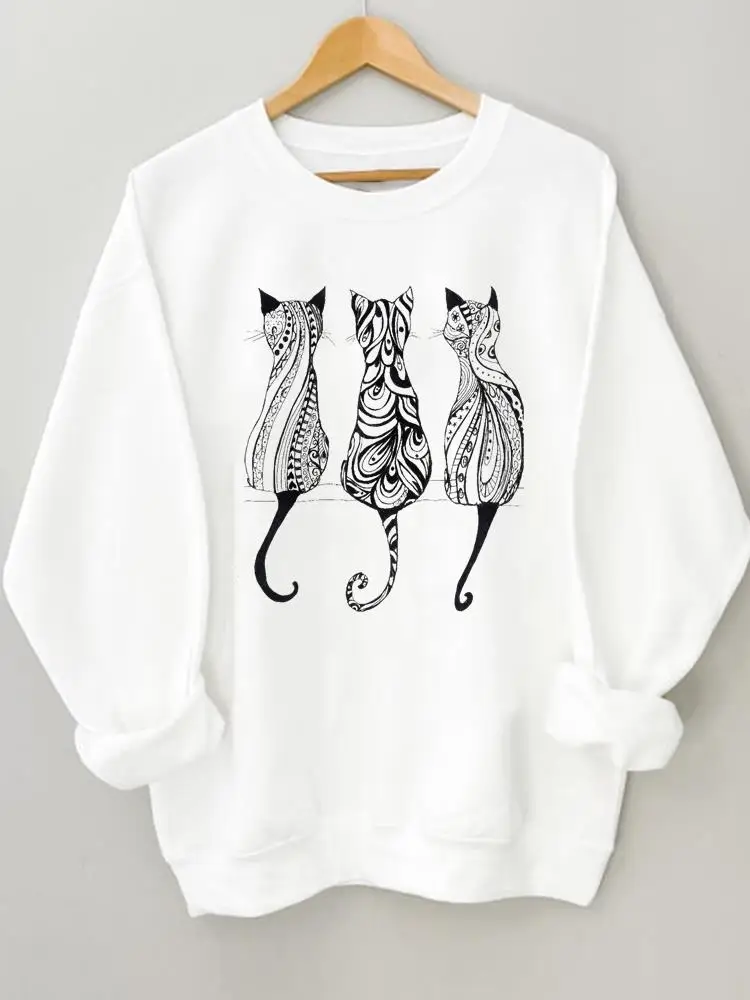 Casual Print Sweatshirts Autumn Pullovers Spring Cat Lovely Animal Pet Graphic Fashion Fall Female Women Regular Clothing
Casual Print Sweatshirts Autumn Pullovers Spring Cat Lovely Animal Pet Graphic Fashion Fall Female Women Regular Clothing