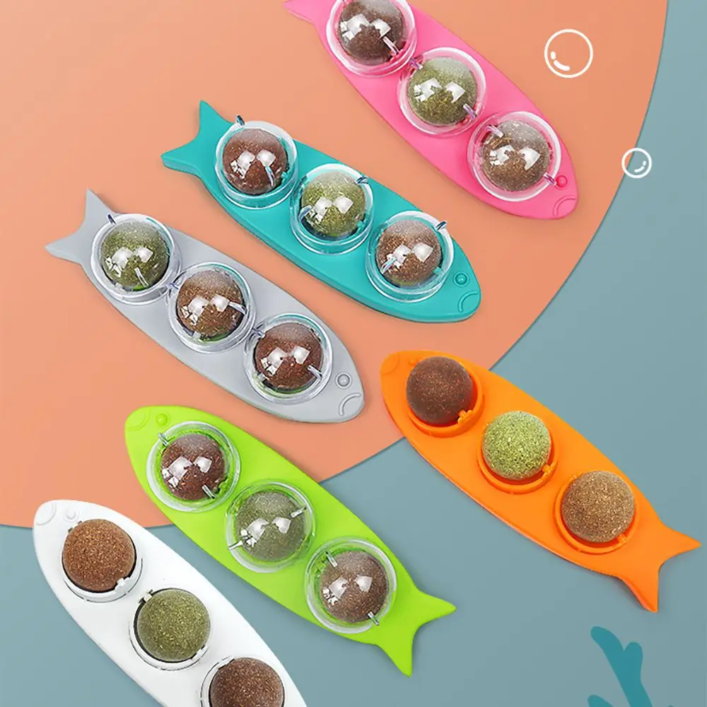 New Cat Toys Teeth Cleaning Rotatable Catnip Balls Interactive Rotatable Cat Mint
New Cat Toys Teeth Cleaning Rotatable Catnip Balls Interactive Rotatable Cat Mint