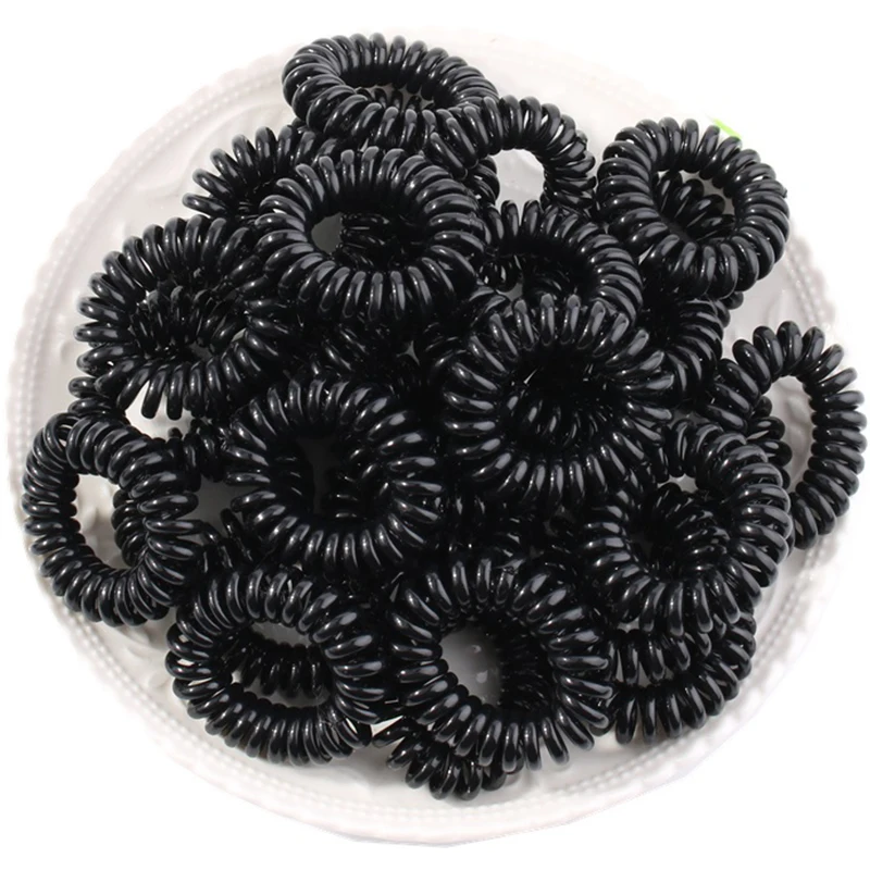 6pcs Black Telephone Line Hair Rings Women Elastic Hair Ties Rubber Band Kids Three-strand Winding Hair Rope Hair Accessories
6pcs Black Telephone Line Hair Rings Women Elastic Hair Ties Rubber Band Kids Three-strand Winding Hair Rope Hair Accessories