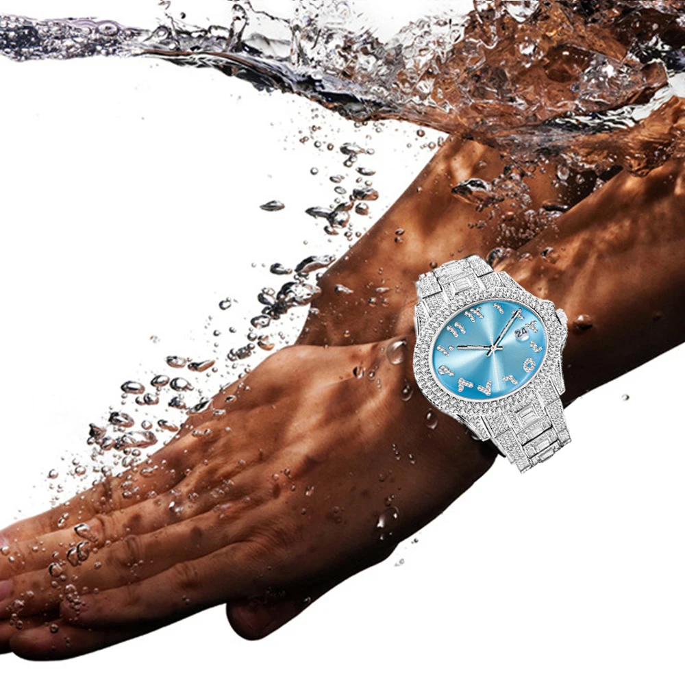 Iced Out Watch For Men Luxury Gold Full Diamond Mens Watches Hip Hop Waterproof Day Date Clock Best Selling Product 2023
Iced Out Watch For Men Luxury Gold Full Diamond Mens Watches Hip Hop Waterproof Day Date Clock Best Selling Product 2023