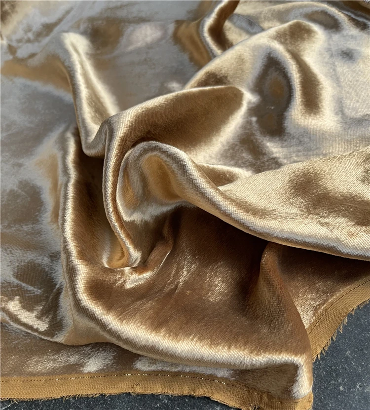 Champagne Gold Inverted Velvet Mulberry Silk Real Velvet Fashion Fabric Dress Suit Designer Cloth
Champagne Gold Inverted Velvet Mulberry Silk Real Velvet Fashion Fabric Dress Suit Designer Cloth