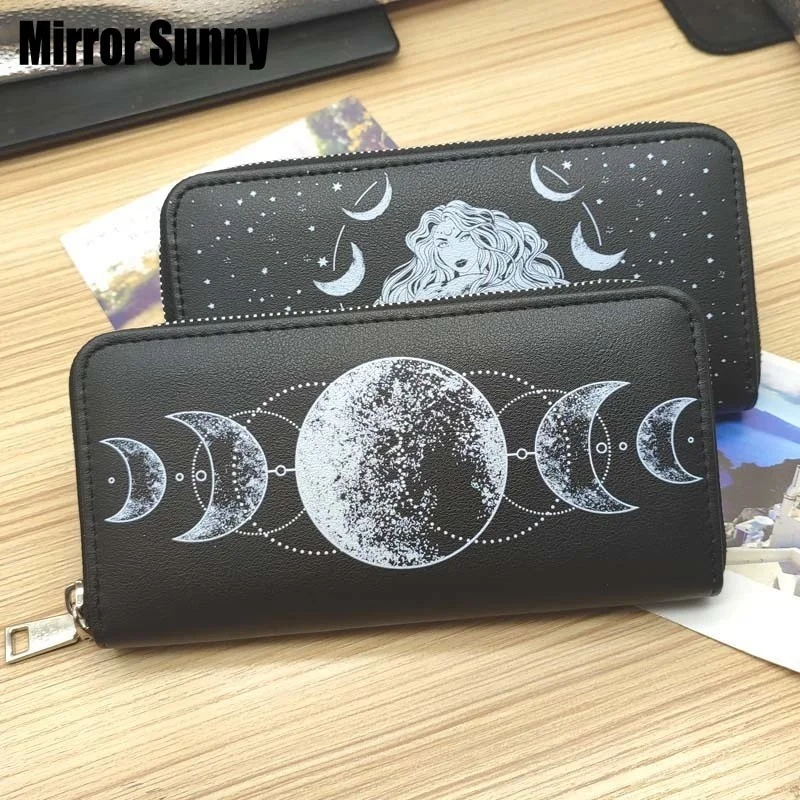 New Women's Wallet Moon Goddess Printing Long Zipper Purse Simple Large Capacity Mobile Phone Coin Purse Card Holder
New Women's Wallet Moon Goddess Printing Long Zipper Purse Simple Large Capacity Mobile Phone Coin Purse Card Holder
