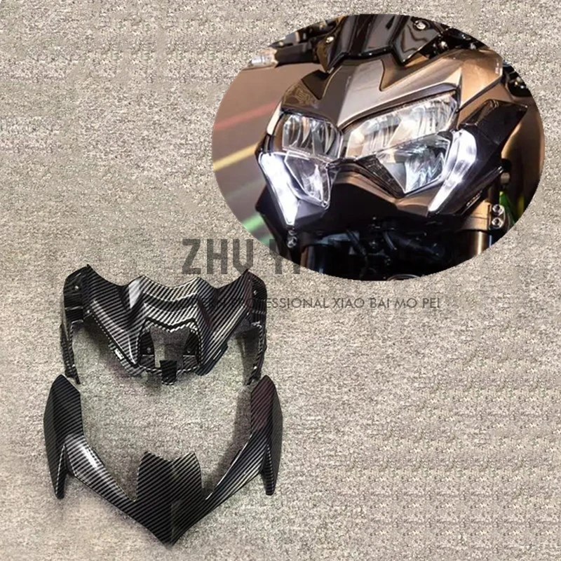 2X Carbon Fiber Paint Front Headlight Cowl Nose Fairing Kit Fit For Kawasaki Z900 Z 900 2020-2021
2X Carbon Fiber Paint Front Headlight Cowl Nose Fairing Kit Fit For Kawasaki Z900 Z 900 2020-2021