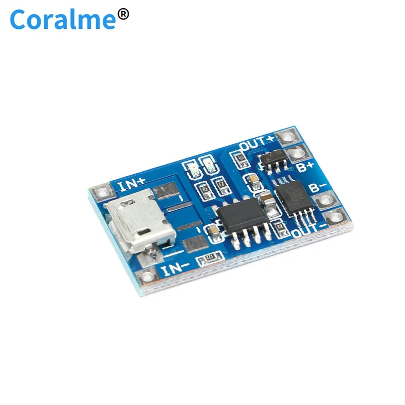 5pcs Micro USB 5V 1A 18650 TP4056 Lithium Battery Charger Module Charging Board With Protection Dual Functions 1A Li-ion Cell
5pcs Micro USB 5V 1A 18650 TP4056 Lithium Battery Charger Module Charging Board With Protection Dual Functions 1A Li-ion Cell