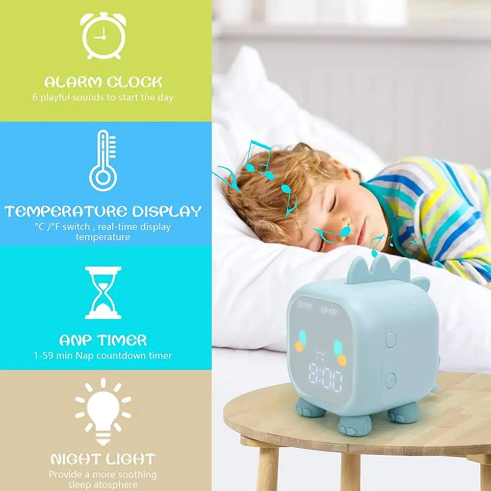 Cute Alarm Clock For Children Dinosaur Digital Led Lamp Night Light Bedside Desktop Kids Sleep Trainier Wake Up Bedside Clo B0M6
Cute Alarm Clock For Children Dinosaur Digital Led Lamp Night Light Bedside Desktop Kids Sleep Trainier Wake Up Bedside Clo B0M6