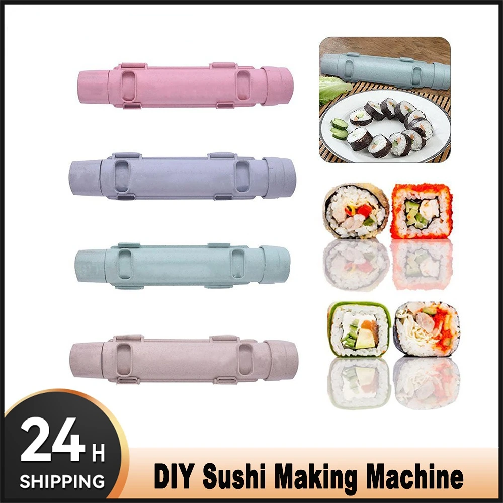

Быстрая машина для суши, японский ролик, искусственная Базука, инструмент для скручивания овощей, мяса, сделай сам, машина для приготовления суши, кухонные приспособления, инструменты