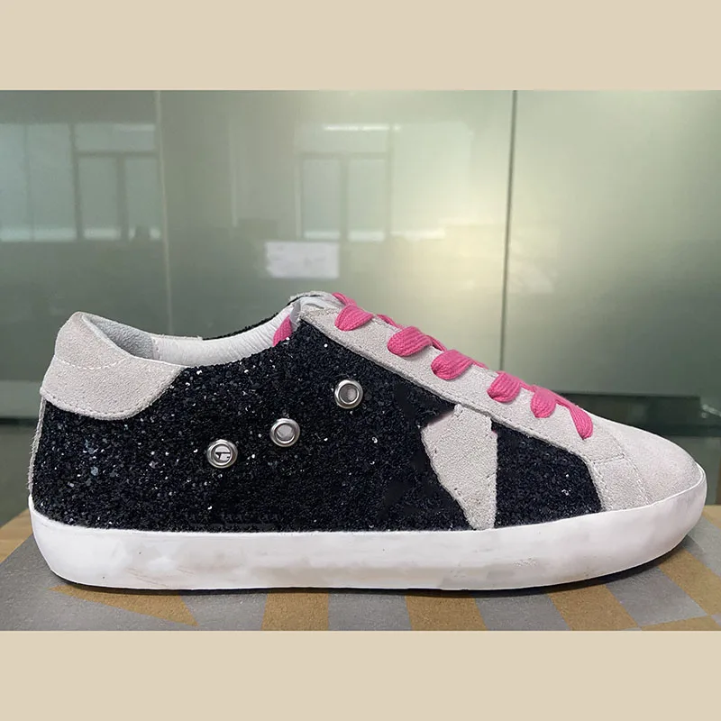 2022 Fashion Four Seasons New Sequin Stitching Retro Custom Small Dirty Shoes Parent-child Sports Casual Shoes Non-slip ST26
2022 Fashion Four Seasons New Sequin Stitching Retro Custom Small Dirty Shoes Parent-child Sports Casual Shoes Non-slip ST26
