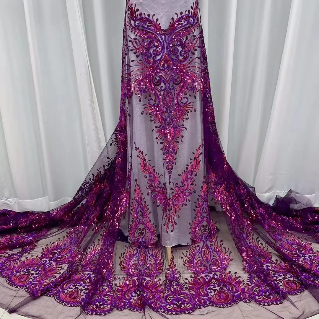 Luxury African Lace Fabric 2023 High Quality Sequins Beads Lace Fabrics For Nigerian Wedding French Tulle Lace Fabric
Luxury African Lace Fabric 2023 High Quality Sequins Beads Lace Fabrics For Nigerian Wedding French Tulle Lace Fabric