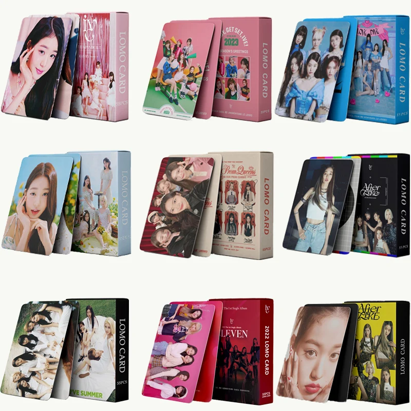 54pcs/set Kpop IVE LOVE DIVE ELEVEN LIZ Lomo Cards High Quality Print Photocard Postcard Fashion Cute Fans Gift Wonyoung
54pcs/set Kpop IVE LOVE DIVE ELEVEN LIZ Lomo Cards High Quality Print Photocard Postcard Fashion Cute Fans Gift Wonyoung