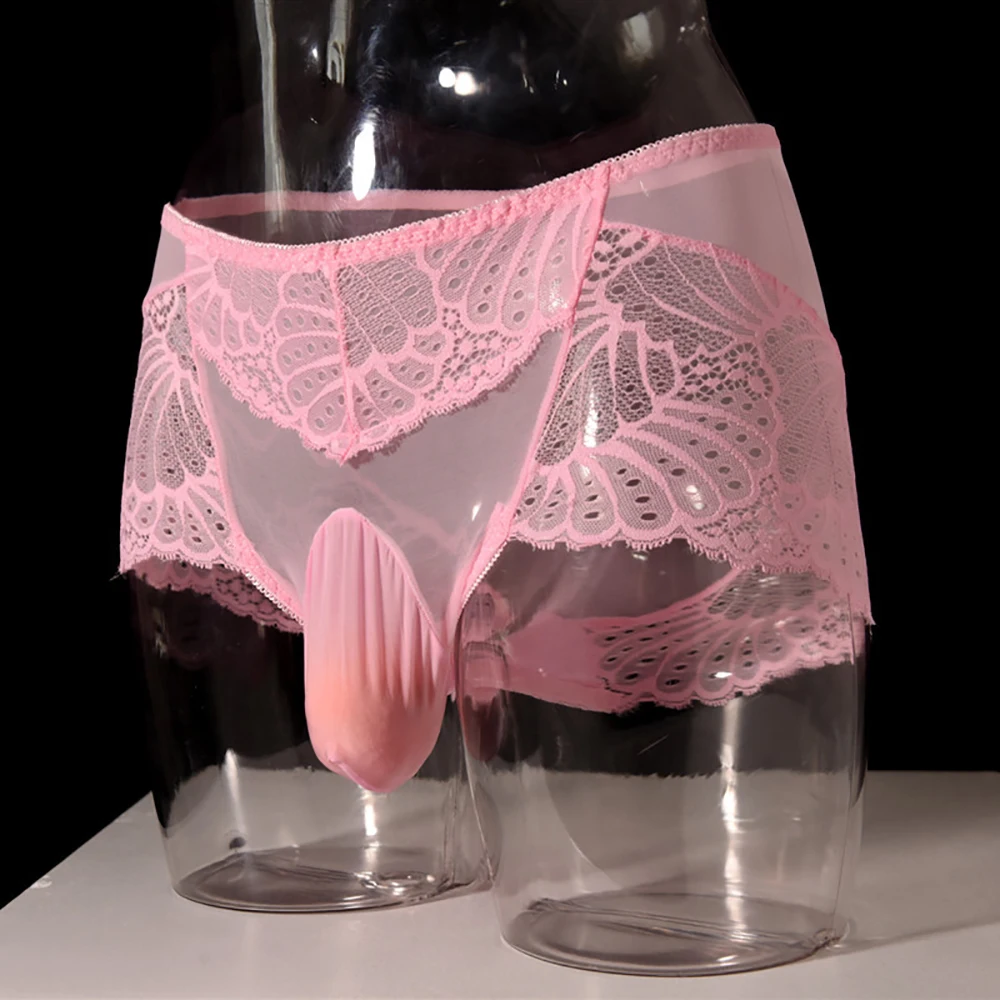 Pink / Red / Apricot Men's Sexy Low Rise Lace Breathable Briefs See Through Underwear Pouch Panties Sissy Lingerie
Pink / Red / Apricot Men's Sexy Low Rise Lace Breathable Briefs See Through Underwear Pouch Panties Sissy Lingerie
