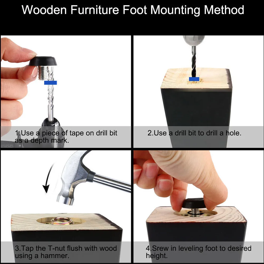20PCS Adjustable Furniture Leveling Feet 21mm Base Home Office Furniture Glide Leveler For Sofa Table Chair Cabinet Heavier Desk
20PCS Adjustable Furniture Leveling Feet 21mm Base Home Office Furniture Glide Leveler For Sofa Table Chair Cabinet Heavier Desk