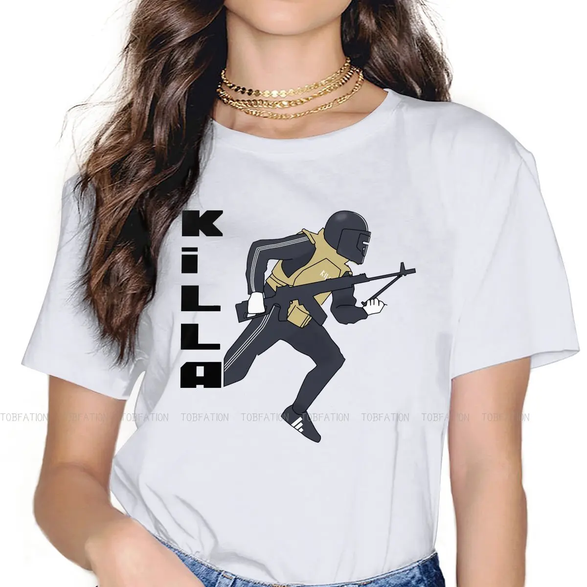Killa Running Hipster TShirts Escape from Tarkov FPS RPG MMO Game Girl Graphic Tops T Shirt O Neck Oversized
Killa Running Hipster TShirts Escape from Tarkov FPS RPG MMO Game Girl Graphic Tops T Shirt O Neck Oversized