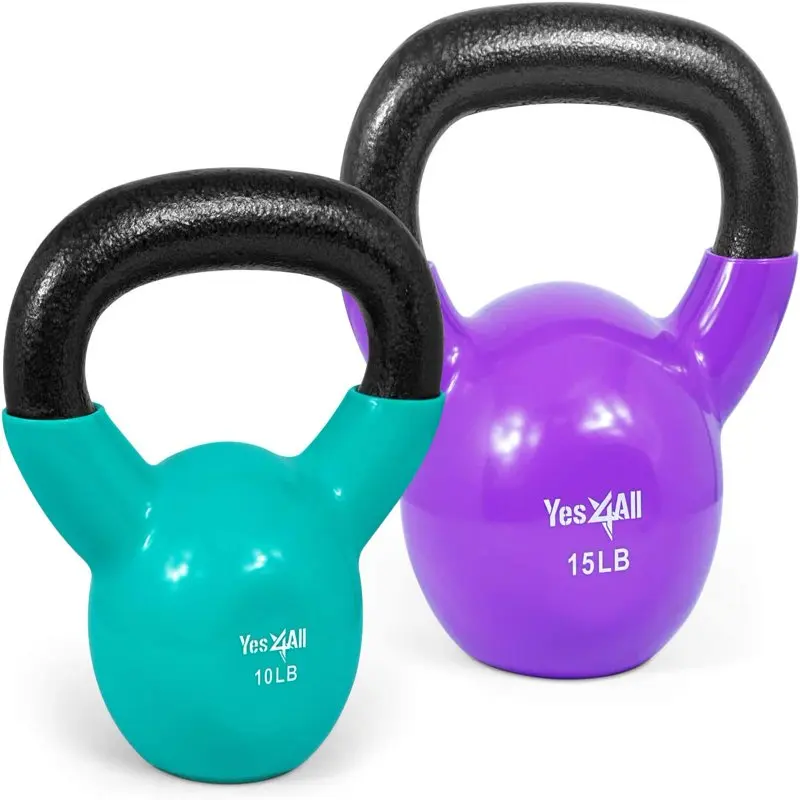 25 lb Vinyl Coated / PVC Kettlebell, Multicolor, Combo / Set, Includes 10-15lb
25 lb Vinyl Coated / PVC Kettlebell, Multicolor, Combo / Set, Includes 10-15lb