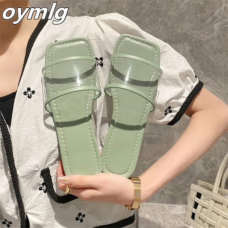 2022 summer new square head simple flat bottom flat with transparent one-word female sandals beach shoes 43 yards in stock
2022 summer new square head simple flat bottom flat with transparent one-word female sandals beach shoes 43 yards in stock