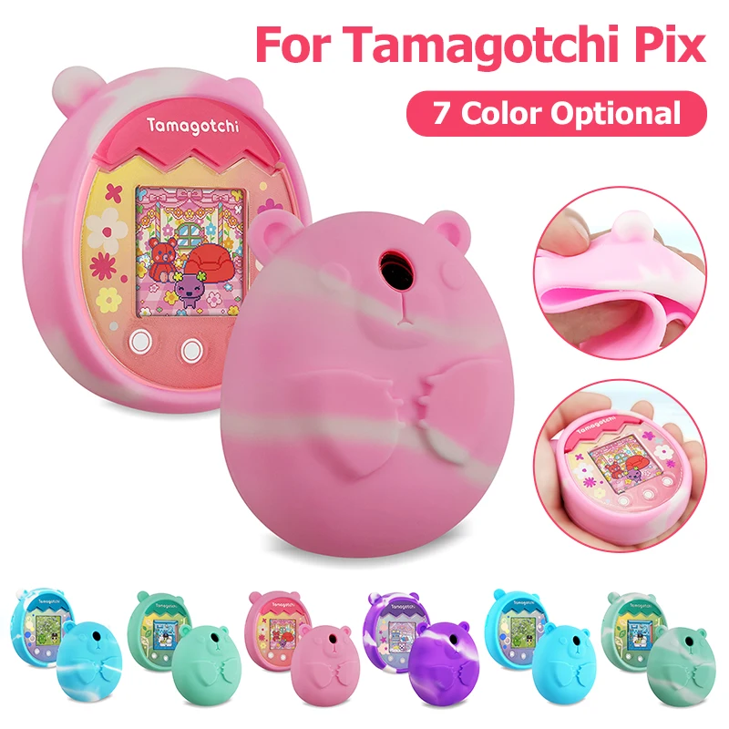 Новый чехол для Tamagotchi Pix tomagattie Giga, защитный чехол из жидкого силикона с бесплатной подвесной веревкой для E-pet
Новый чехол для Tamagotchi Pix tomagattie Giga, защитный чехол из жидкого силикона с бесплатной подвесной веревкой для E-pet