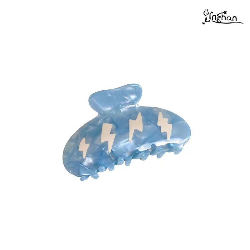 Korean Medium Cloud Lightning Splicing Style Hairpin Back Head Acetic Acid Shark Hair Claw Princess Female Hair Accessories
Korean Medium Cloud Lightning Splicing Style Hairpin Back Head Acetic Acid Shark Hair Claw Princess Female Hair Accessories
