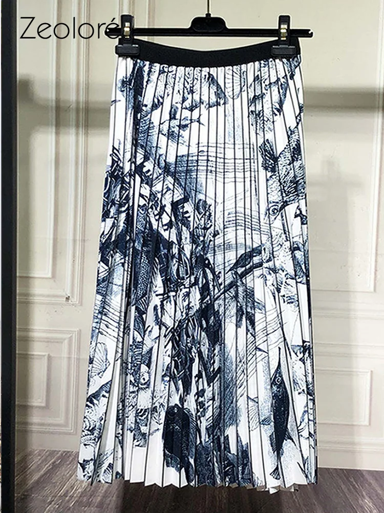 Zeolore 2022 Spring Summer High Waist Ink Print Pleated Skirts Women's Mid-length Casual Skirt QT1678
Zeolore 2022 Spring Summer High Waist Ink Print Pleated Skirts Women's Mid-length Casual Skirt QT1678