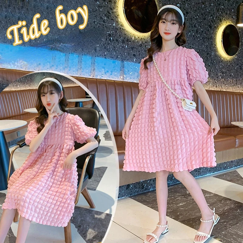 Child Girl Dress Summer 2022 New Teenager Kids Bubble Grid Dresses Cute Short Sleeve Thin Kids Party Dresses Girls Clothes 14 Y
Child Girl Dress Summer 2022 New Teenager Kids Bubble Grid Dresses Cute Short Sleeve Thin Kids Party Dresses Girls Clothes 14 Y