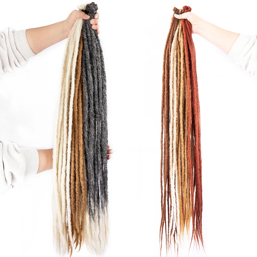 Boho Extension Dreadlocks African Dirty Braid Synthetic Soft Locs Reggae Hairstyle Cool Handmade Hair Colorful Hip-Hop Hairstyle
Boho Extension Dreadlocks African Dirty Braid Synthetic Soft Locs Reggae Hairstyle Cool Handmade Hair Colorful Hip-Hop Hairstyle