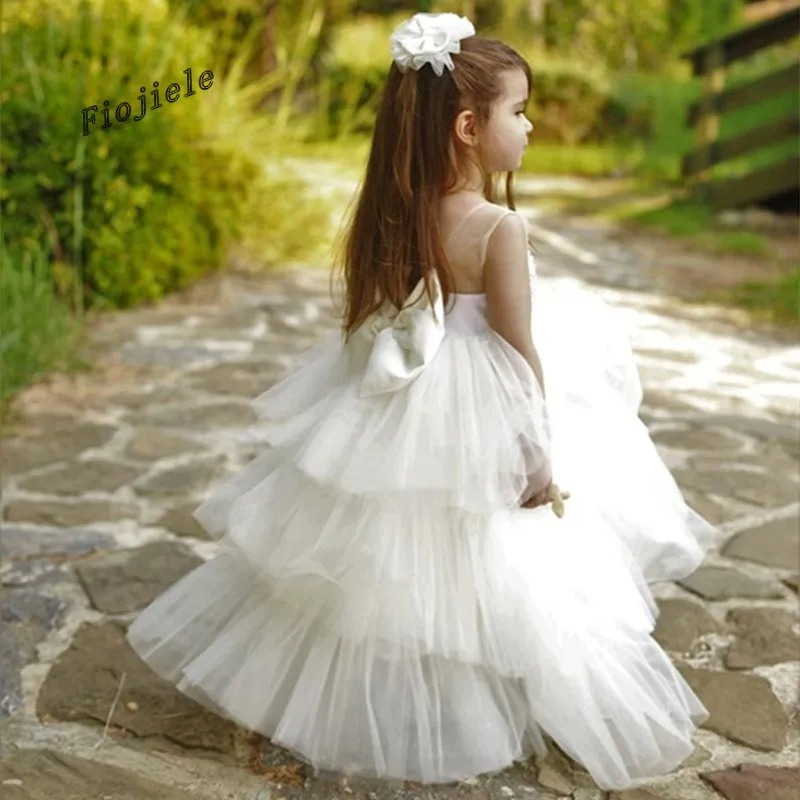 New Pearls Formal Occasion Lace Flower Girl Dress Wedding Party Birthday First Communion Pageant Gown 
New Pearls Formal Occasion Lace Flower Girl Dress Wedding Party Birthday First Communion Pageant Gown