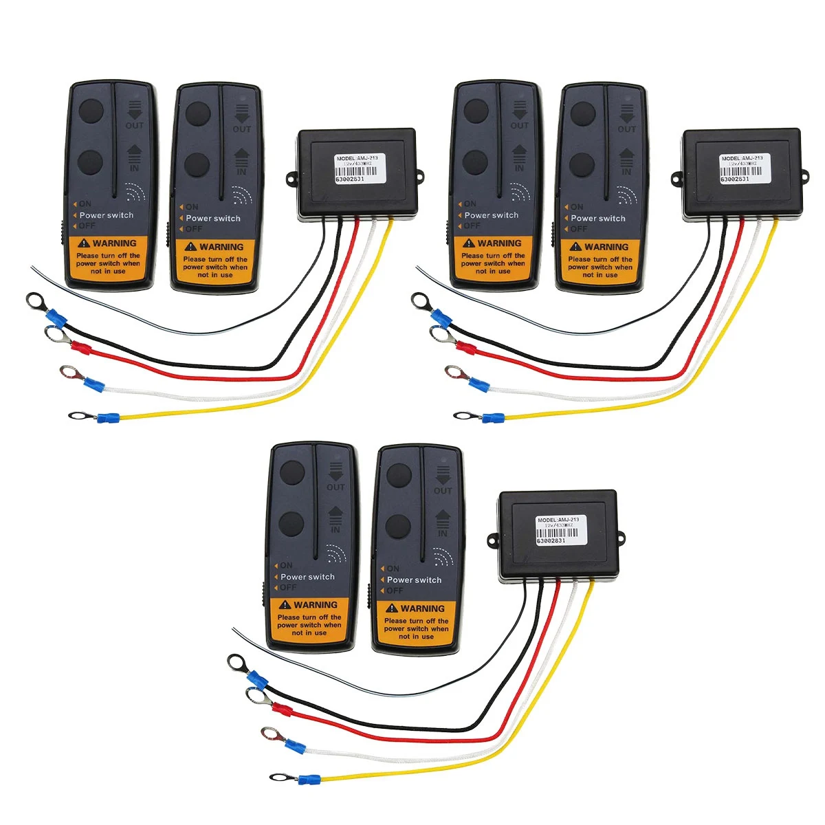 3Set 12V 24V 2.4G 50M Universal Car Wireless Remote Control Controller with Twin Handset Remote Range 
3Set 12V 24V 2.4G 50M Universal Car Wireless Remote Control Controller with Twin Handset Remote Range