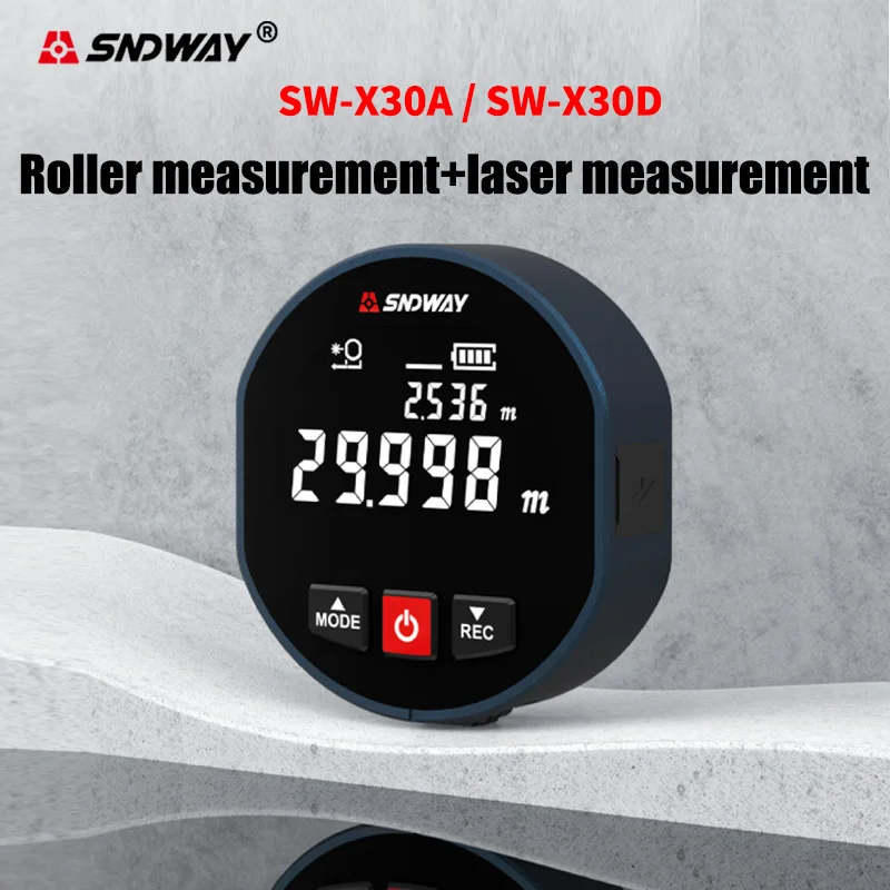 SNDWAY Electronic Ruler Distance Meter Laser Rangefinders, Can Measure Straight Lines, Curves, Cylinders, Irregular Objects
SNDWAY Electronic Ruler Distance Meter Laser Rangefinders, Can Measure Straight Lines, Curves, Cylinders, Irregular Objects