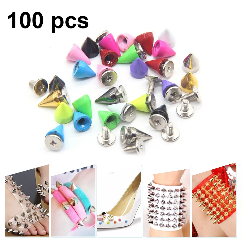 100 Pieces Silver Tapered Nail Studs DIY Craft Punk Cool Rivets Hot Selling Clothes Bags Shoes Leather Crafts
100 Pieces Silver Tapered Nail Studs DIY Craft Punk Cool Rivets Hot Selling Clothes Bags Shoes Leather Crafts