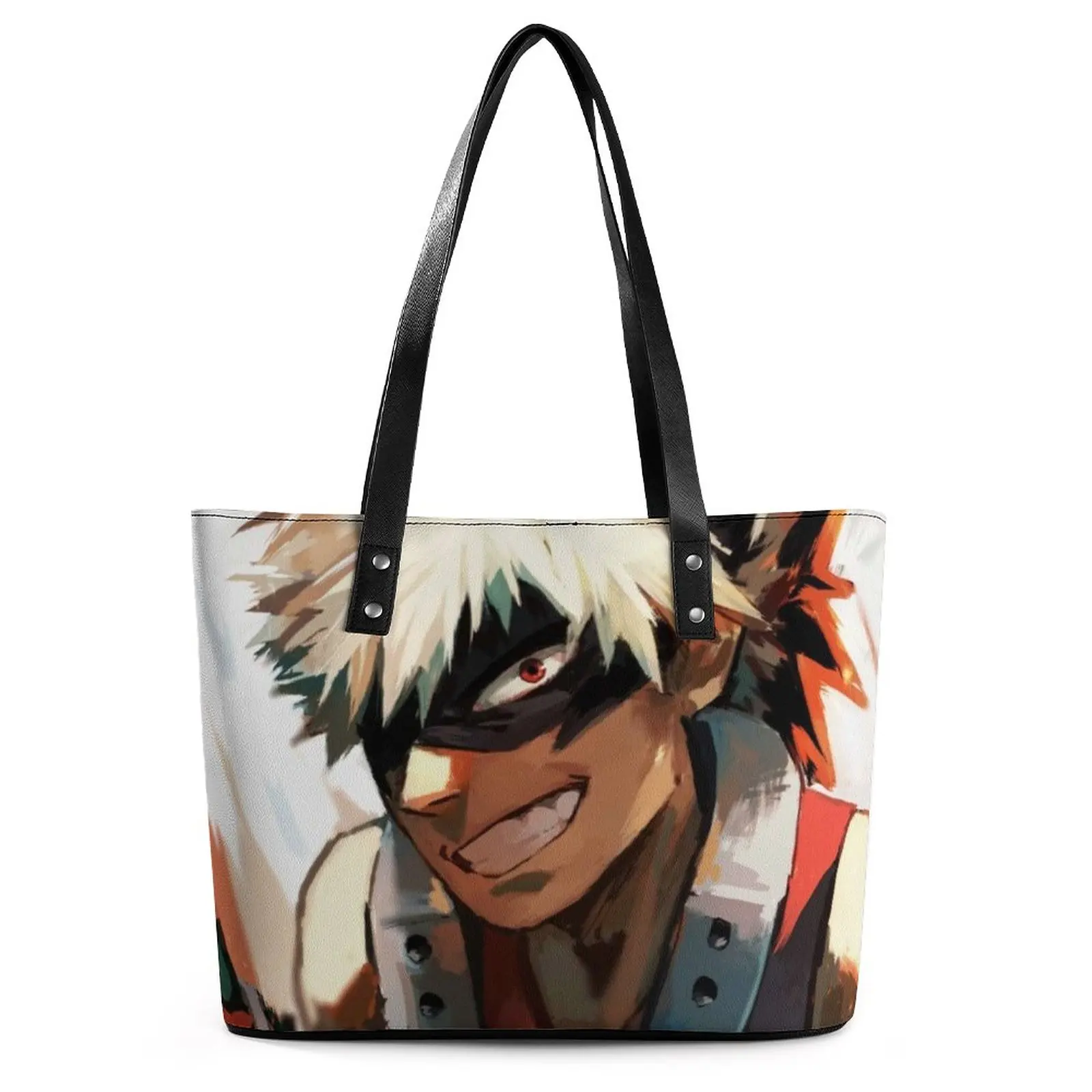 Bakugou Katsuki Smirk сумочки My Hero Академия пляжная сумка-тоут женская элегантная Наплечная Сумка с графическим принтом на застежке из искусственной... 
Bakugou Katsuki Smirk сумочки My Hero Академия пляжная сумка-тоут женская элегантная Наплечная Сумка с графическим принтом на застежке из искусственной...