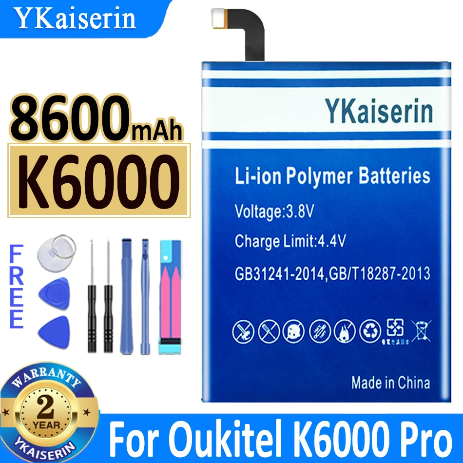 Аккумулятор ykaisсеребрин K6000 на 8600 мА · ч для Oukitel K6000 Pro K6000Pro, новый аккумулятор + код отслеживания
Аккумулятор ykaisсеребрин K6000 на 8600 мА · ч для Oukitel K6000 Pro K6000Pro, новый аккумулятор + код отслеживания