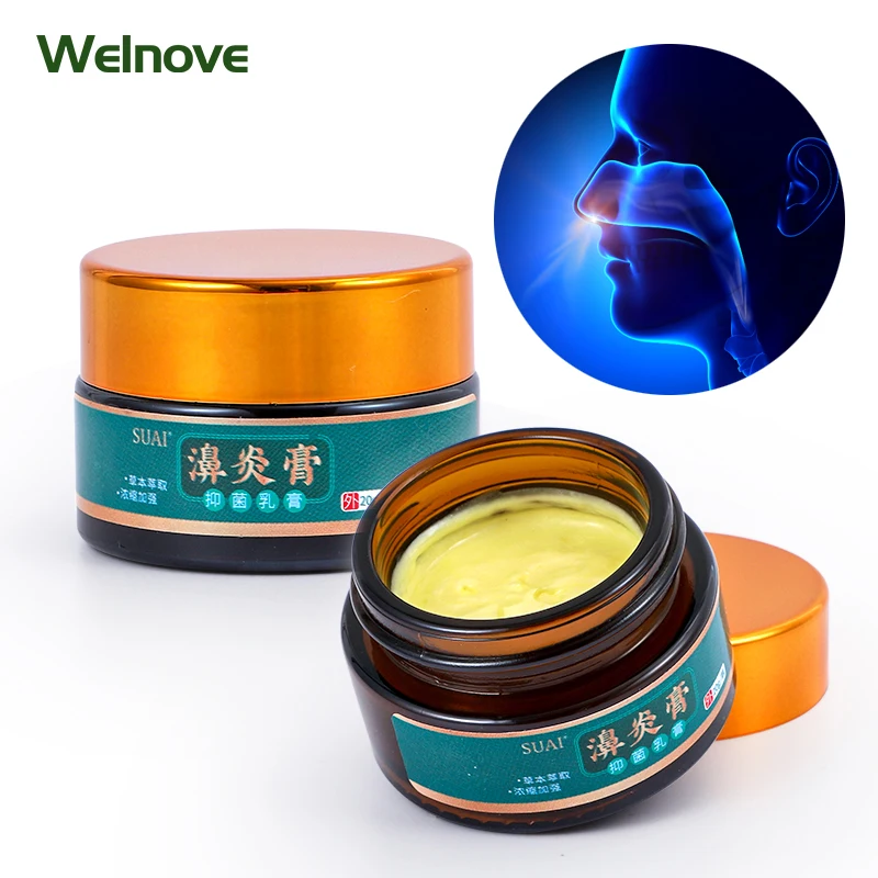 20G Rhinitis Cream Treat Antibacterial Nasal Congestion Dryness Itching Runny Nose Caused By Cold Allergic Rhinitis Herbal Paste
20G Rhinitis Cream Treat Antibacterial Nasal Congestion Dryness Itching Runny Nose Caused By Cold Allergic Rhinitis Herbal Paste