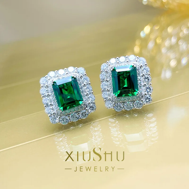 Super Flash 4 Carat Rectangular Emerald Cut Ruby Earrings 925 Sterling Silver Artificial Emerald Tourmaline E169
Super Flash 4 Carat Rectangular Emerald Cut Ruby Earrings 925 Sterling Silver Artificial Emerald Tourmaline E169