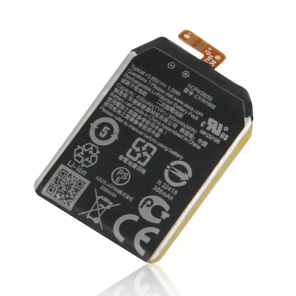 Original Replacement Battery For ASUS ZenWatch 2 WI501QF WI501Q ZenWatch2 C11N1502 C11N1540 1ICP4/26/33 Genuine Watch Battery
Original Replacement Battery For ASUS ZenWatch 2 WI501QF WI501Q ZenWatch2 C11N1502 C11N1540 1ICP4/26/33 Genuine Watch Battery