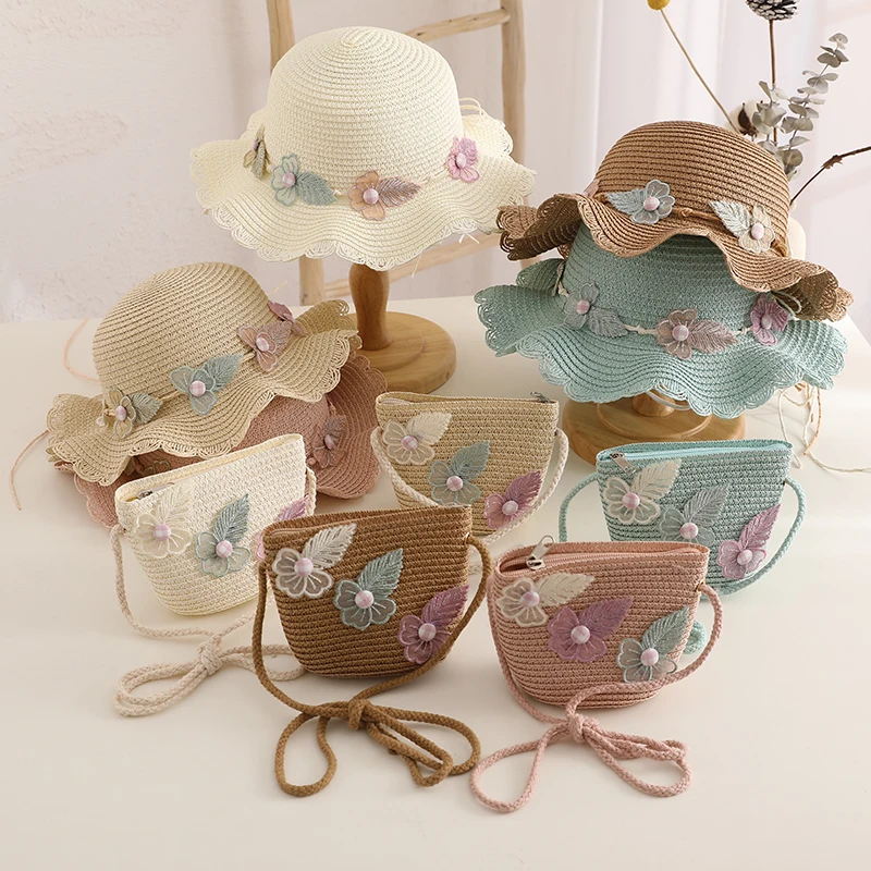 Child Adult Sun Straw Hat + Shoulder Bag Tote Bags Summer Kids Girl Baby 2pcs a Set Lace Floral Sun Hat Bucket Hat Gorros
Child Adult Sun Straw Hat + Shoulder Bag Tote Bags Summer Kids Girl Baby 2pcs a Set Lace Floral Sun Hat Bucket Hat Gorros