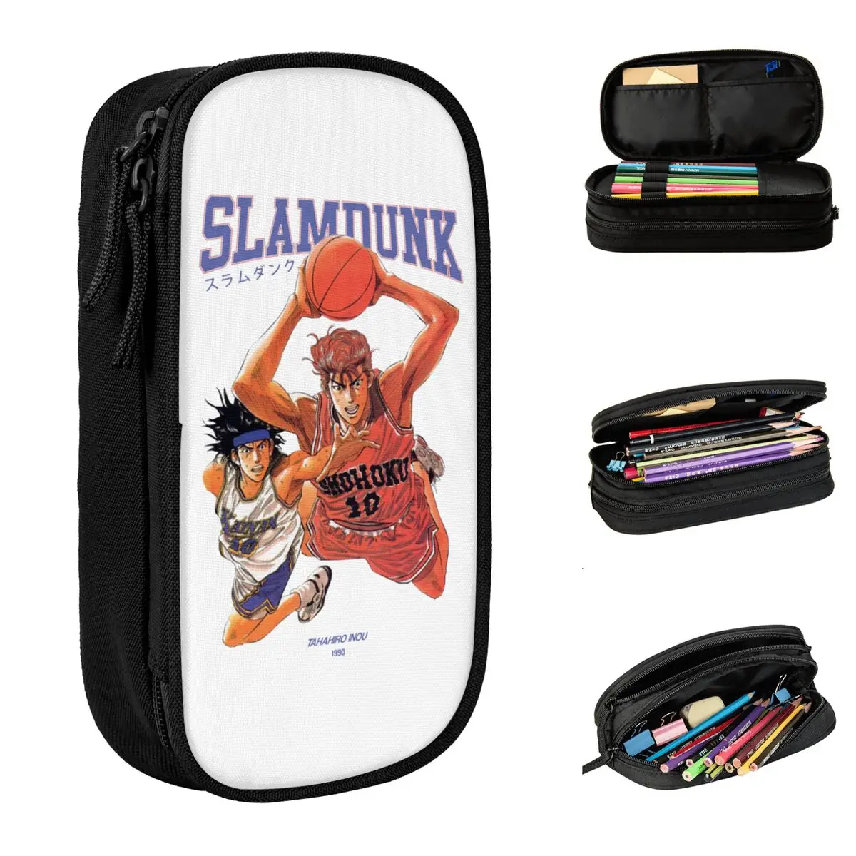 

Slam Dunk Kaede Hanamichi Pencil Cases Classic Anime Pen Box Bag Kids Big Capacity Students School Gifts Pencil Box
