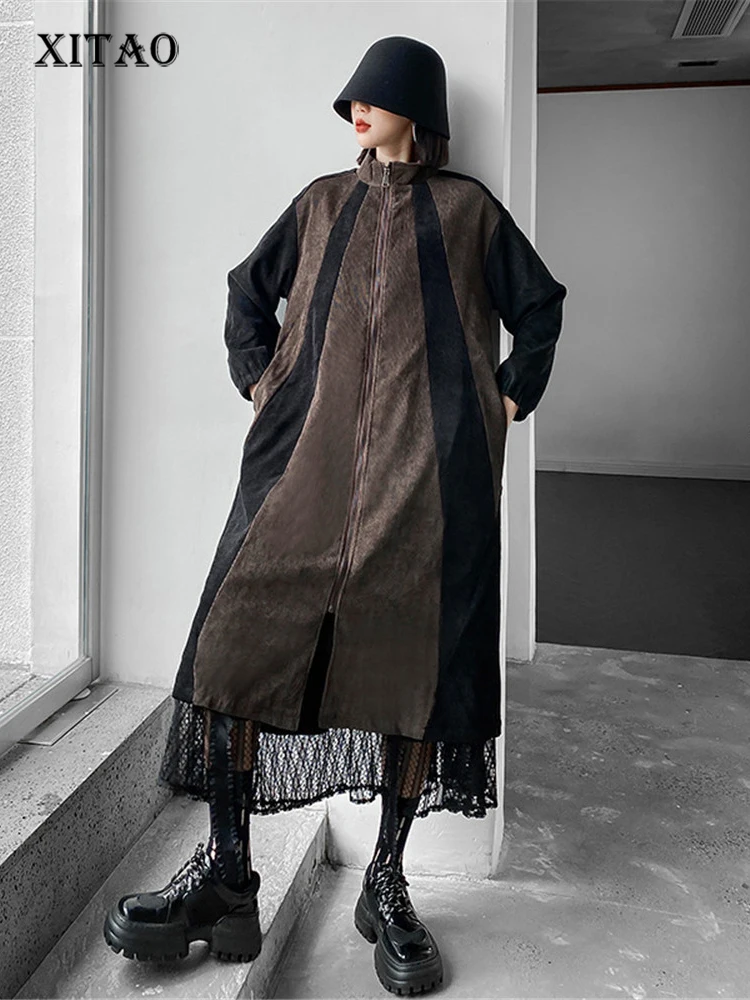 XITAO Mesh Hem Trench Women Fashion Full Sleeve Hit Color Small Fresh 2022 Autumn Minority Loose Patchwork Coat WLD9404
XITAO Mesh Hem Trench Women Fashion Full Sleeve Hit Color Small Fresh 2022 Autumn Minority Loose Patchwork Coat WLD9404