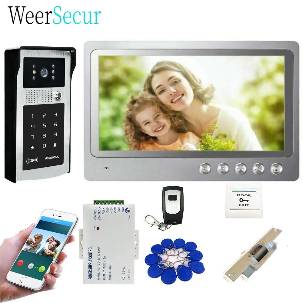 Видеодомофон с Wi-Fi и управлением через приложение, домофон с дистанционной разблокировкой, клавиатурой с ID-кодом, дверной звонок, камерой 9 д...
Видеодомофон с Wi-Fi и управлением через приложение, домофон с дистанционной разблокировкой, клавиатурой с ID-кодом, дверной звонок, камерой 9 д...