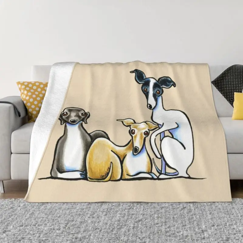 Italian Greyhound Trio Blanket Warm Fleece Soft Flannel Cute Whippet Sighthound Dog Throw Blankets for Bedroom Sofa Car Spring
Italian Greyhound Trio Blanket Warm Fleece Soft Flannel Cute Whippet Sighthound Dog Throw Blankets for Bedroom Sofa Car Spring