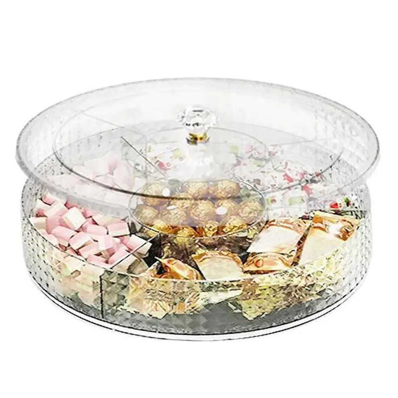 

Food Storage Tray Fruit Platter Dried Fruit Snack Bowl With Lid Plate Appetizer Serving Platter For Party Candy Pastry Nuts Dish