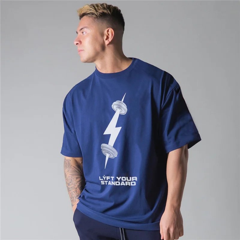 Men New Oversized Loose Comfortable Sports T-shirt Summer Cotton Gym Fitness Bodybuilding Workout Shirts Short Sleeves Tees Top
Men New Oversized Loose Comfortable Sports T-shirt Summer Cotton Gym Fitness Bodybuilding Workout Shirts Short Sleeves Tees Top