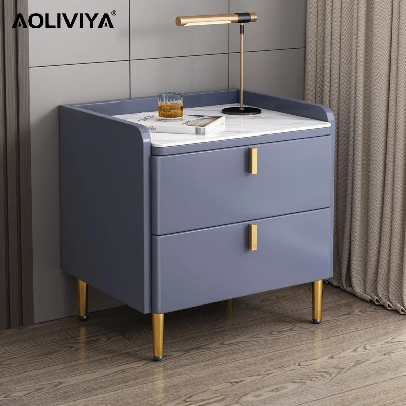 Лакированный прикроватный столик AOLIVIYA из шифера, простой современный небольшой прикроватный шкаф для хранения, стойка для хранения, тумбочки ShuangHong
Лакированный прикроватный столик AOLIVIYA из шифера, простой современный небольшой прикроватный шкаф для хранения, стойка для хранения, тумбочки ShuangHong