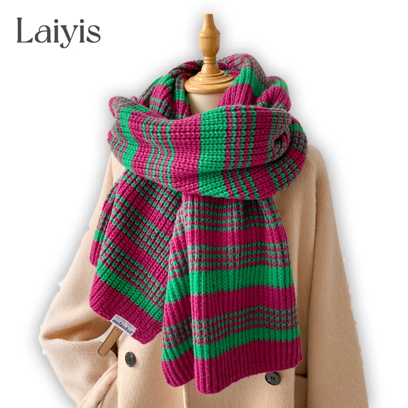 Korean Style Elastic Woolen Yarn Muffler 2022 Design Knitted Scarf for Women Fashion Striped Warm Neckerchief Winter Thick Shawl
Korean Style Elastic Woolen Yarn Muffler 2022 Design Knitted Scarf for Women Fashion Striped Warm Neckerchief Winter Thick Shawl
