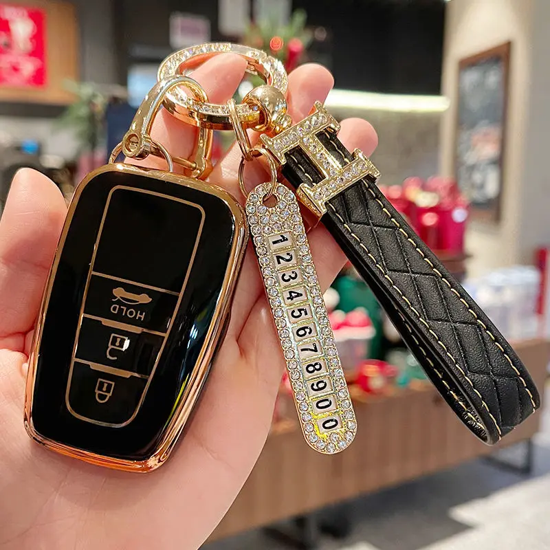 Fashion Durable TPU Car Remote Key Case Cover Fob For Toyota Prius Camry Corolla C-HR CHR RAV4 Prado 2018 Accessories Styling
Fashion Durable TPU Car Remote Key Case Cover Fob For Toyota Prius Camry Corolla C-HR CHR RAV4 Prado 2018 Accessories Styling