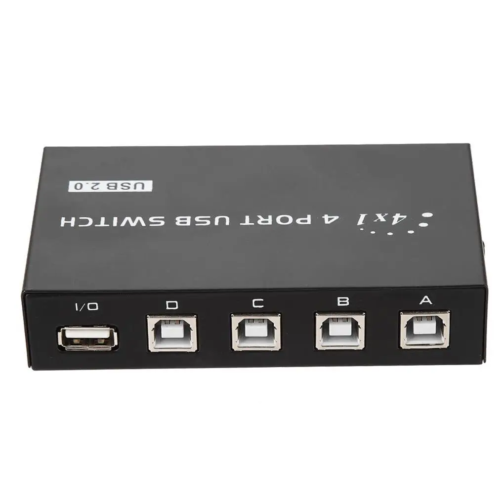 2/4 Port USB 2.0 Manual Sharing Switch Switcher Box for PC Printer Scanner (4 Port)
2/4 Port USB 2.0 Manual Sharing Switch Switcher Box for PC Printer Scanner (4 Port)