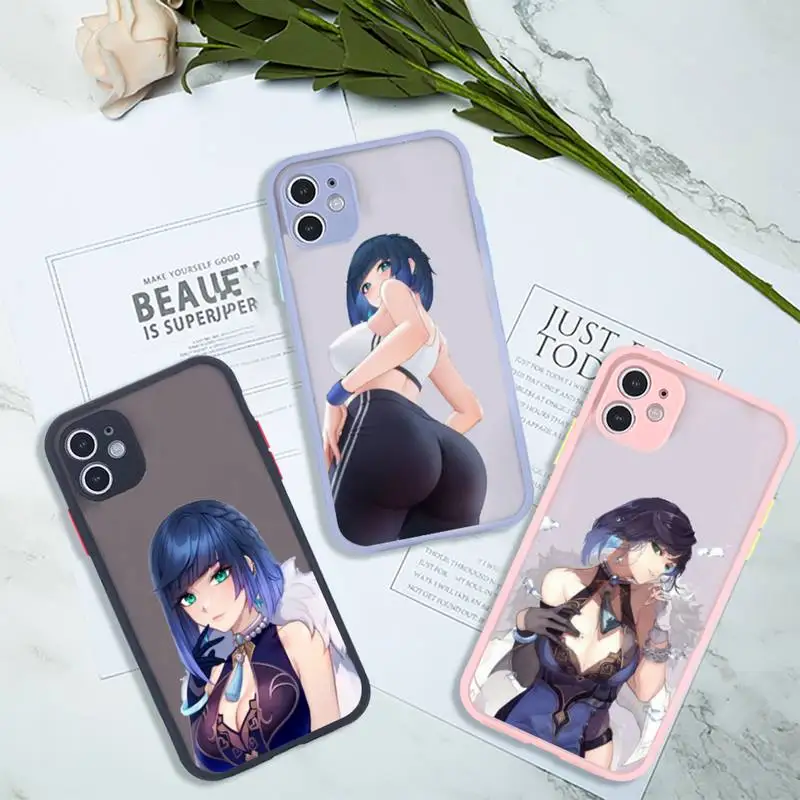yelan genshin impact Phone Case For iPhone 13 12 11 Mini Pro XR XS Max 7 8 Plus X Matte transparent Pink Back Cover
yelan genshin impact Phone Case For iPhone 13 12 11 Mini Pro XR XS Max 7 8 Plus X Matte transparent Pink Back Cover